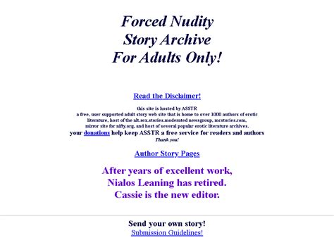 forcednuditystories|Forced Nudity Story Archive: main page